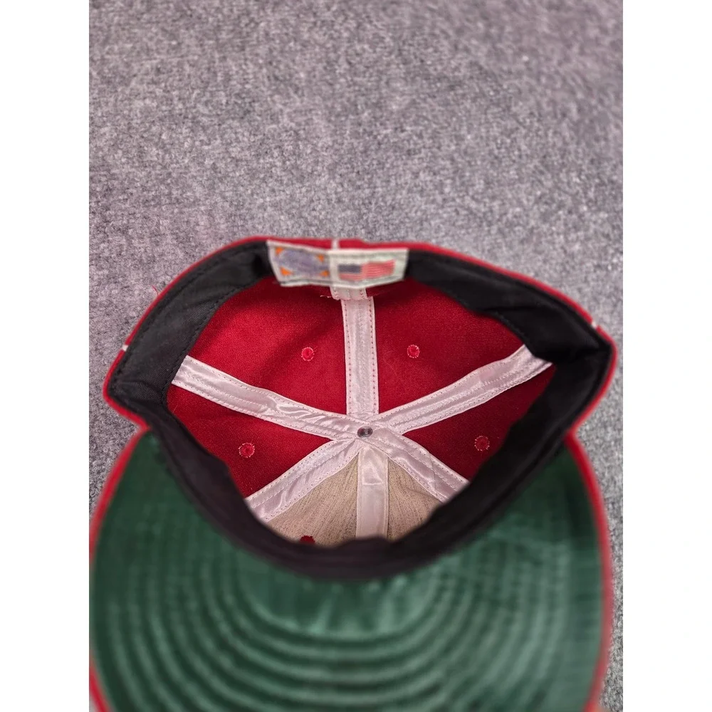 Ebbets Field Flannels Baseball Cap Mens 7 3/4 Winnipeg Maroons Red Wool Fitted - Picture 6 of 8